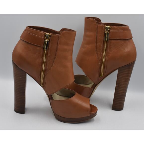 Michael Michael Kors Wyatt Heels Open Toe Leather Women's Size 7M - Picture 10 of 10